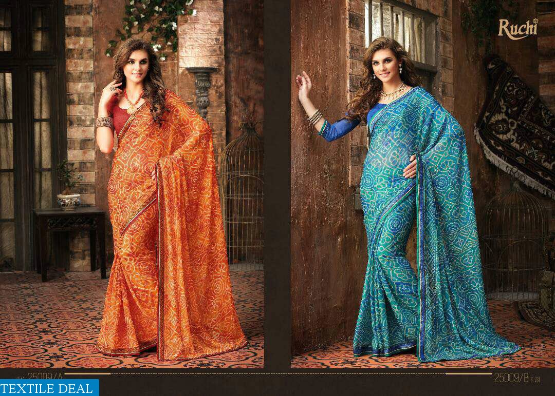 Ruchi chiffon mania vol-5 Wholesale chiffon Saree collection